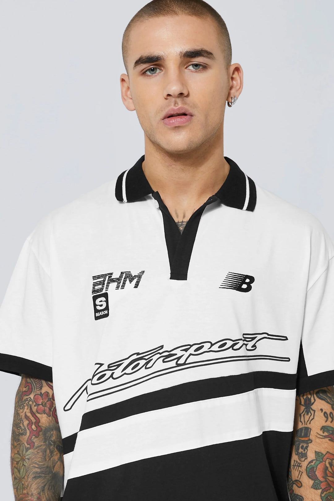 Oversized Racing Polo BOOHOOMAN OVERSIZED MOTOR SPORT RUGBY POLO T-SHIRT – Garmisland