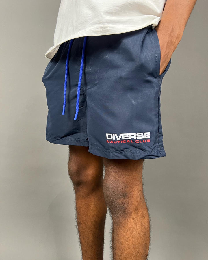 Diverse Nautical Club Swim Shorts in Navy