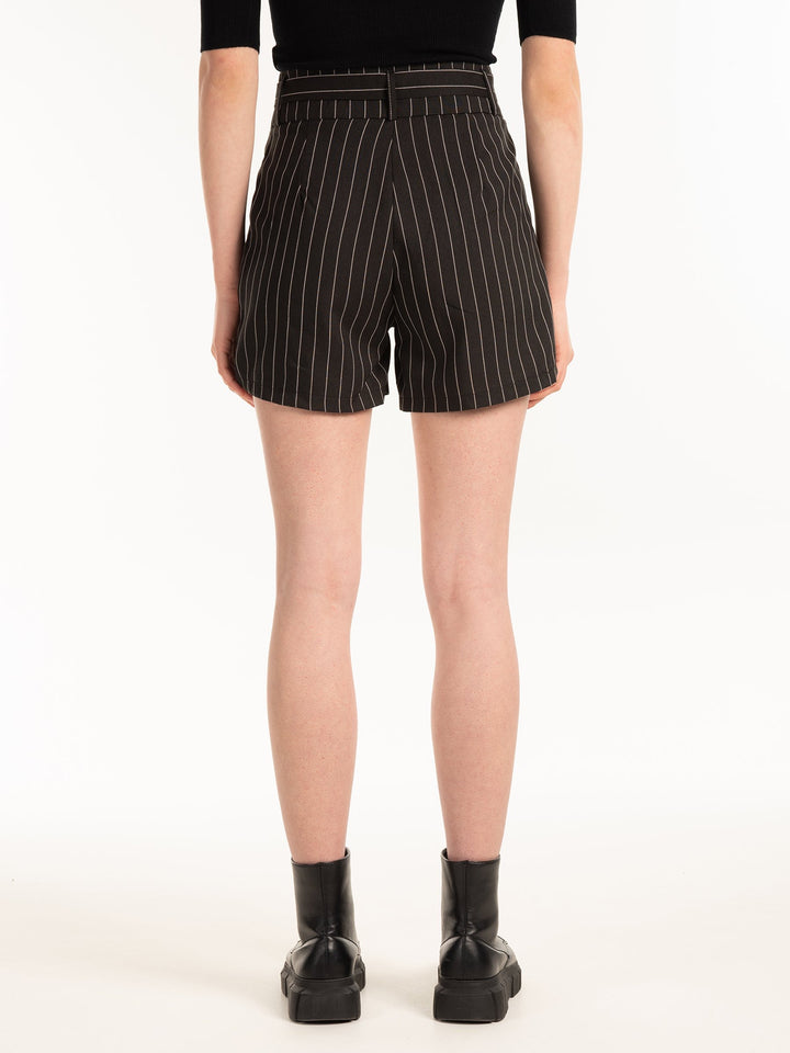 Pull&Bear striped paper bag shorts