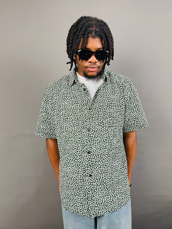 Element meadow short sleeve shirt in green