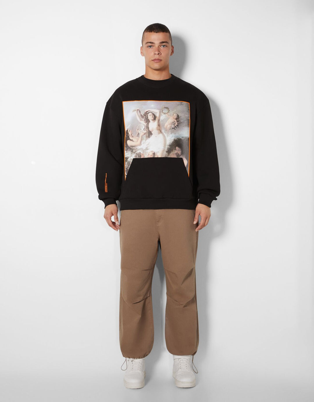 Bershka art series print sweatshirt