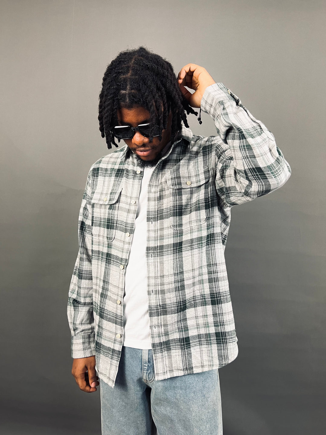 The North Face Flannel Shirt in wolf gray