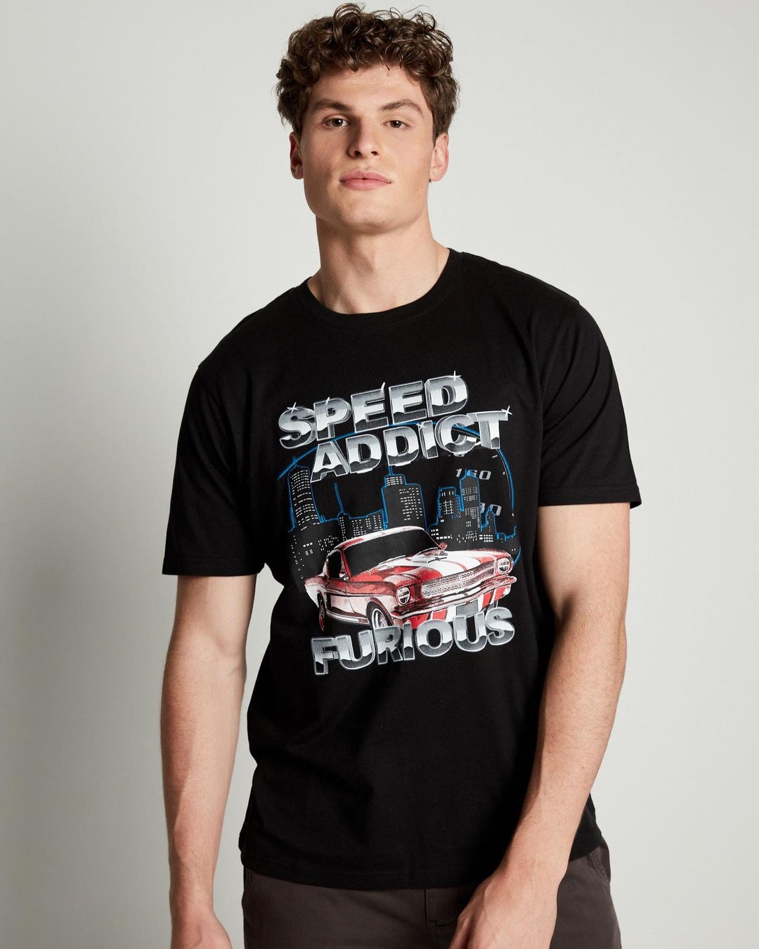 Smog Speed Addict Print T-shirt