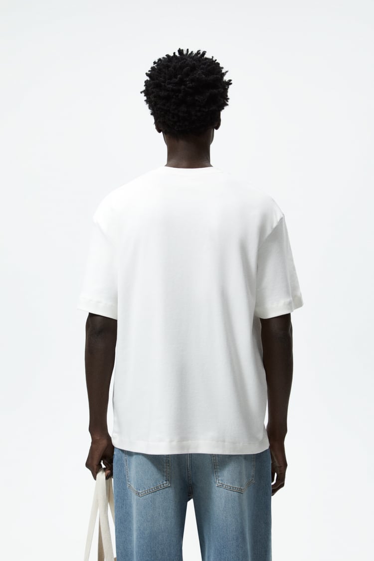 Zara text print T-shirt