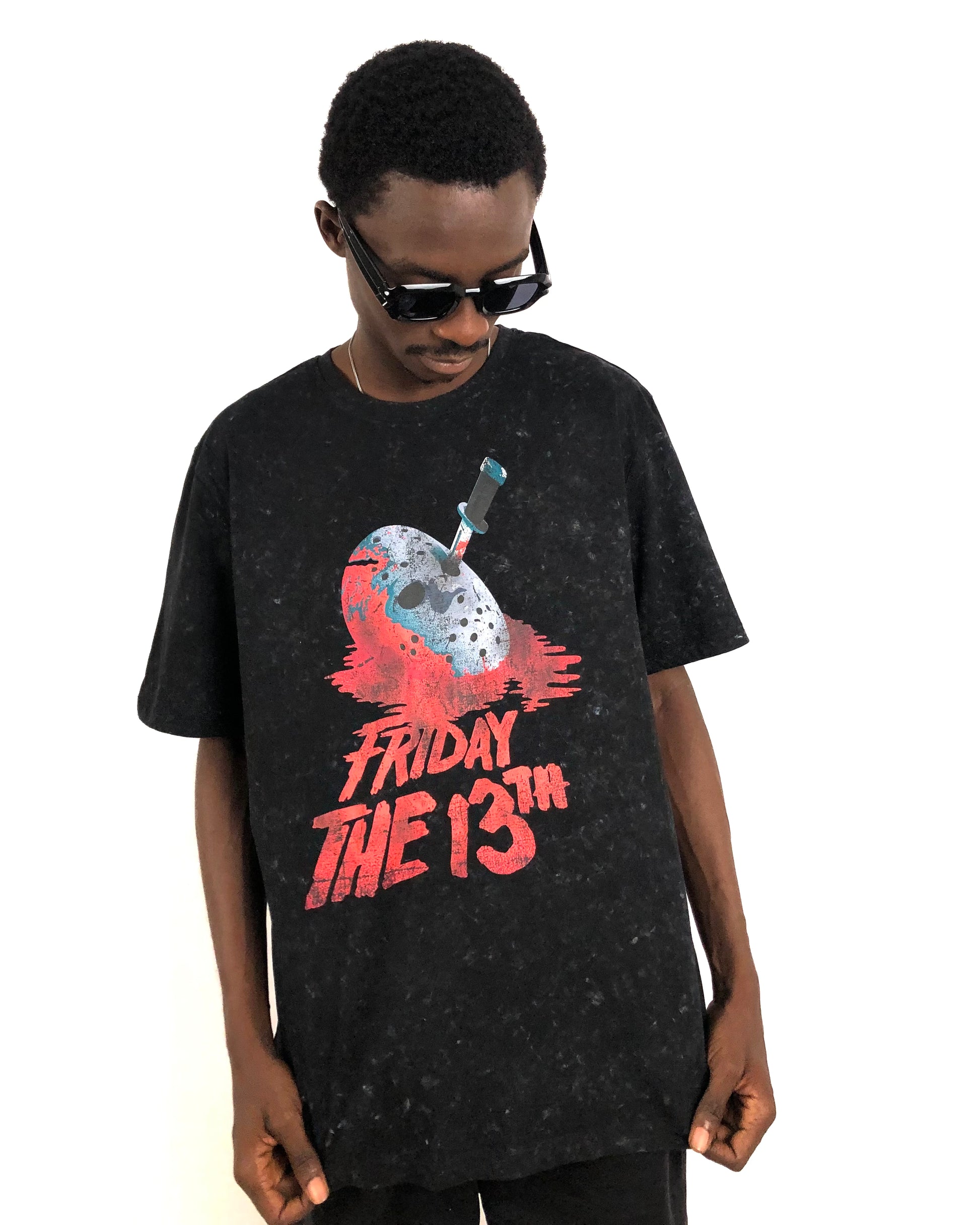 Friday the 13th print t-shirt in black – Garmisland