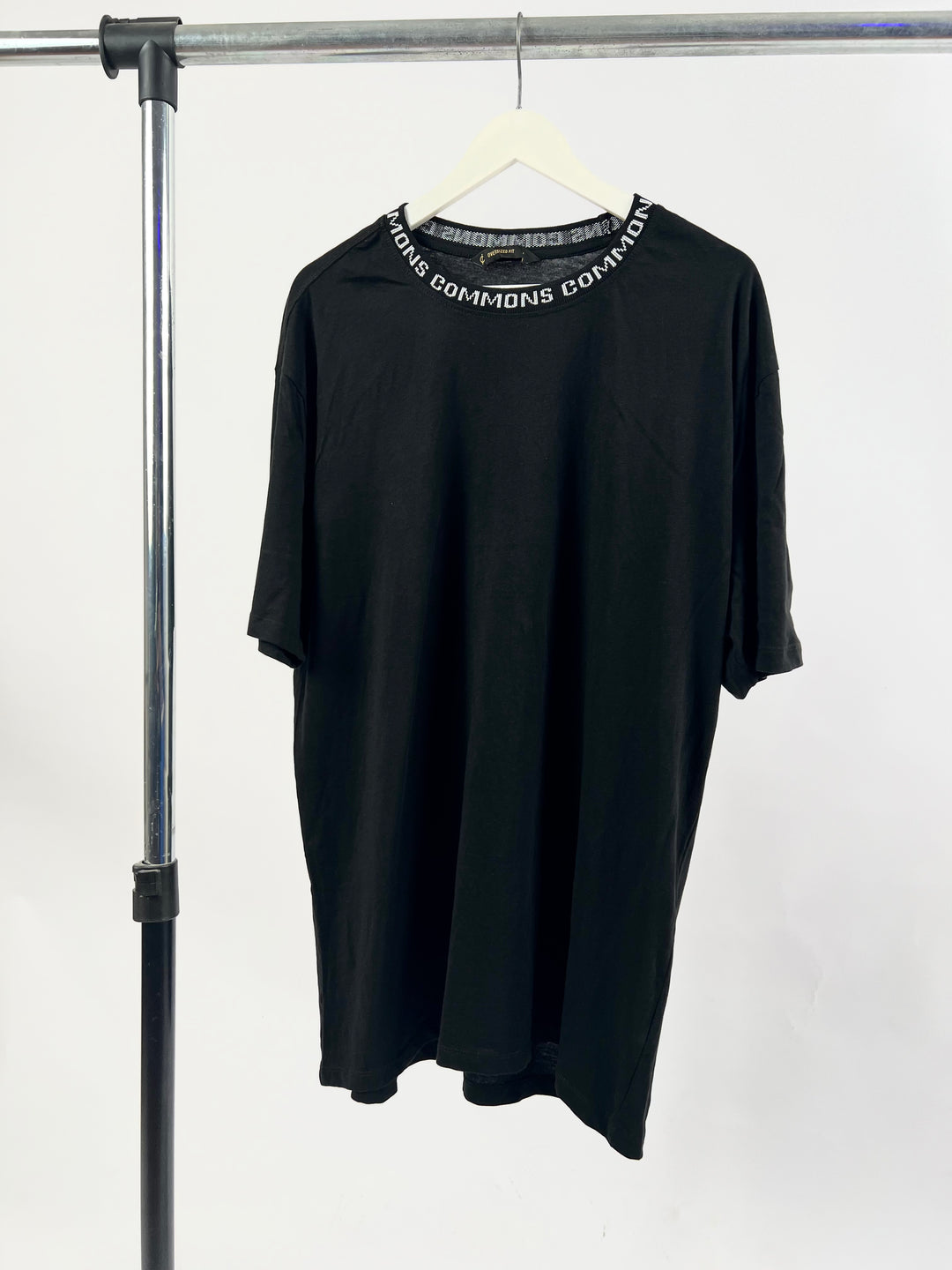 Commons jacquard T-shirt in black