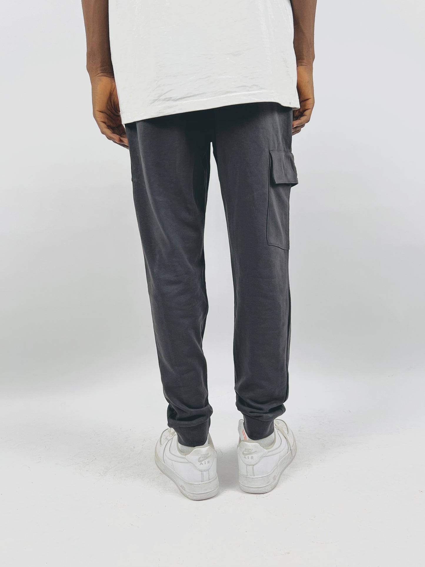 LCW Casual cargo pocket jogger pants in charcoal