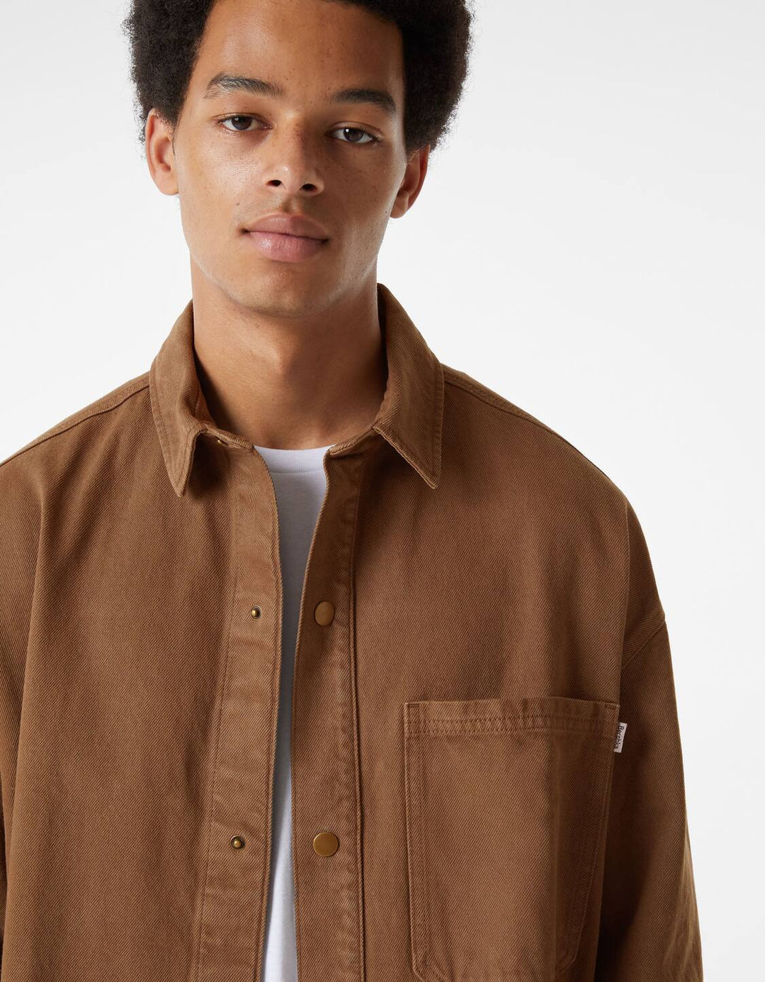 Bershka colored denim overshirt