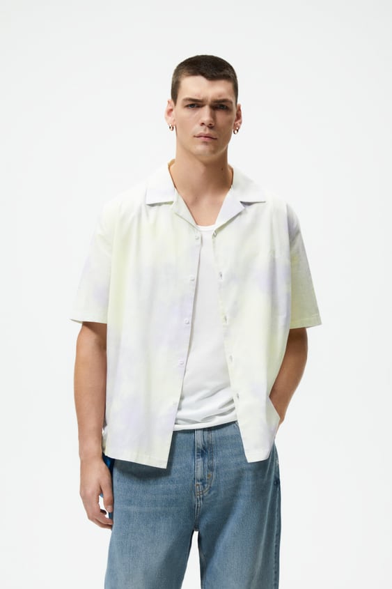 Zara Tie-Dye Multicolor Shirt