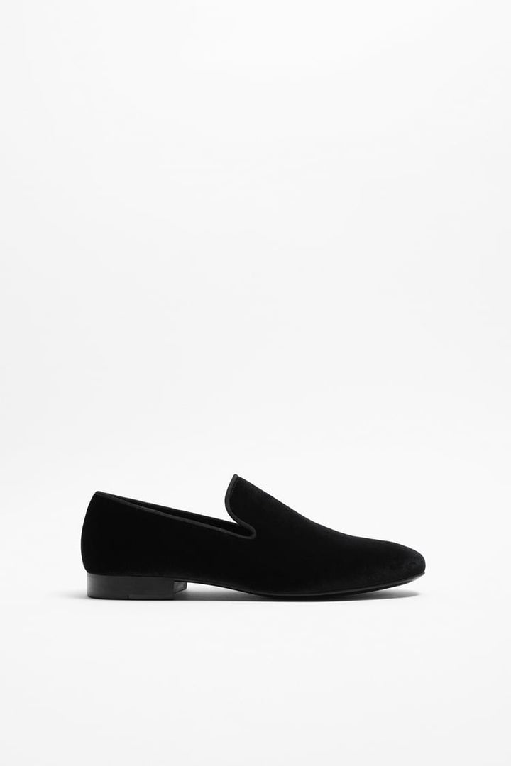 ZARA VELVET LOAFERS