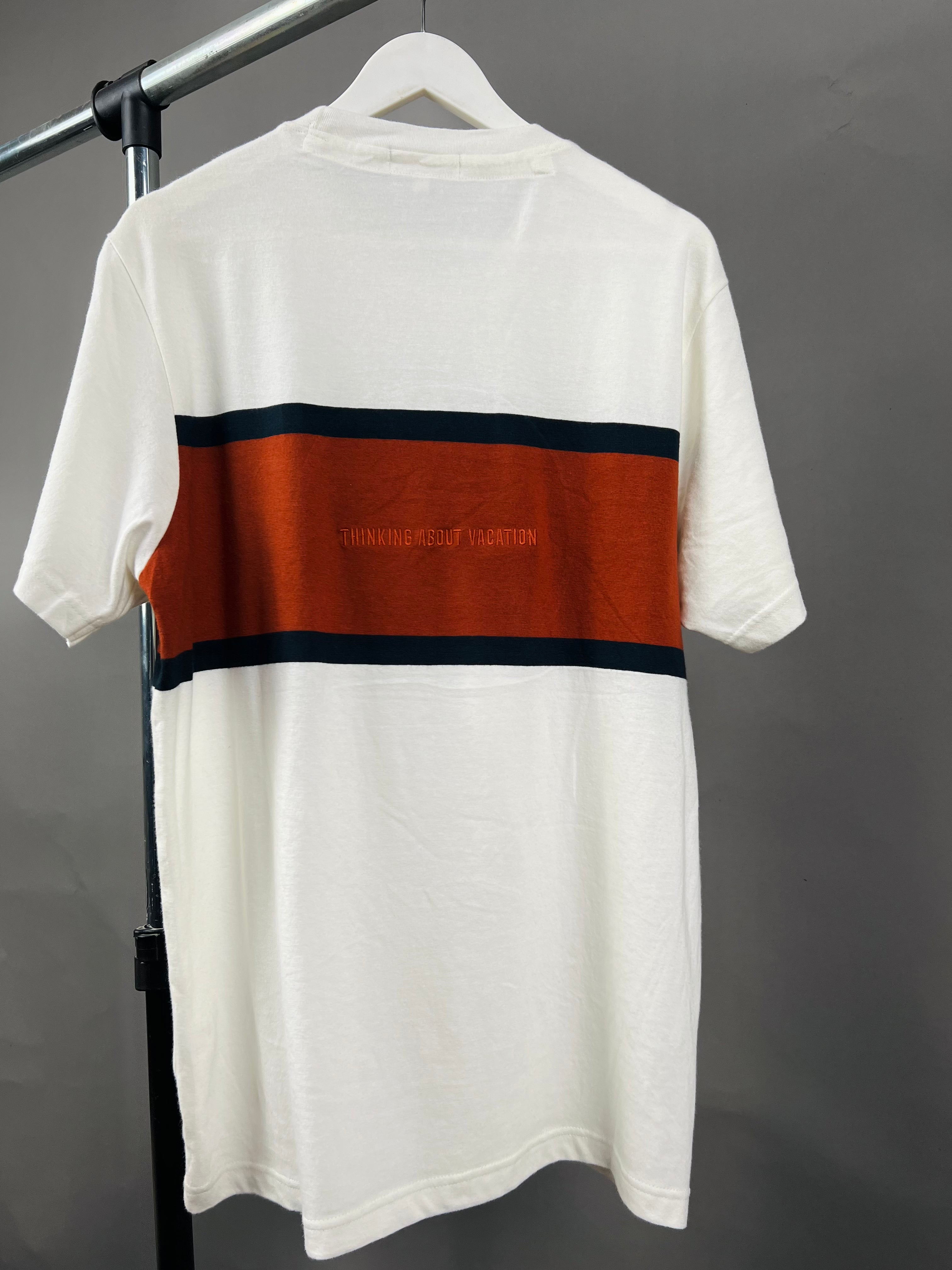 Padini Colour Block T-shirt in white/brown – Garmisland