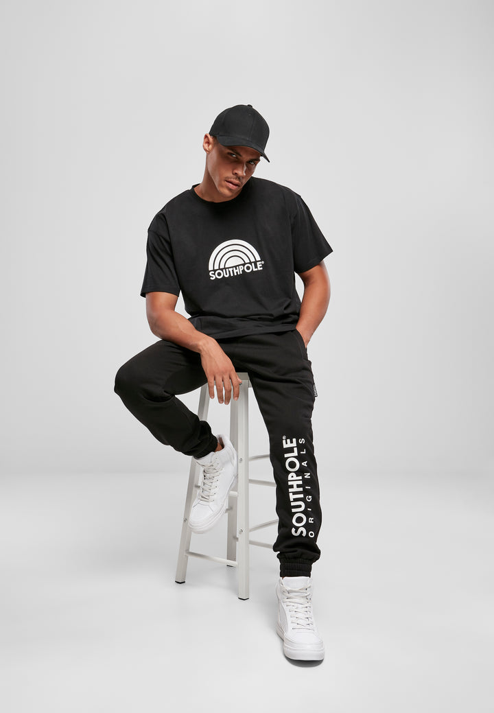 South Pole logo t-shirt in black