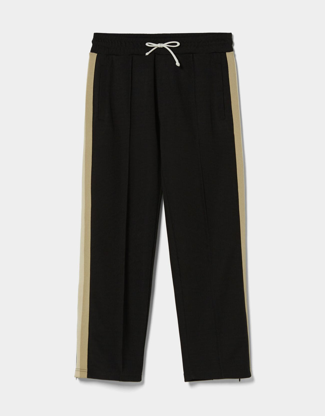 Bershka Wide-leg piqué trousers