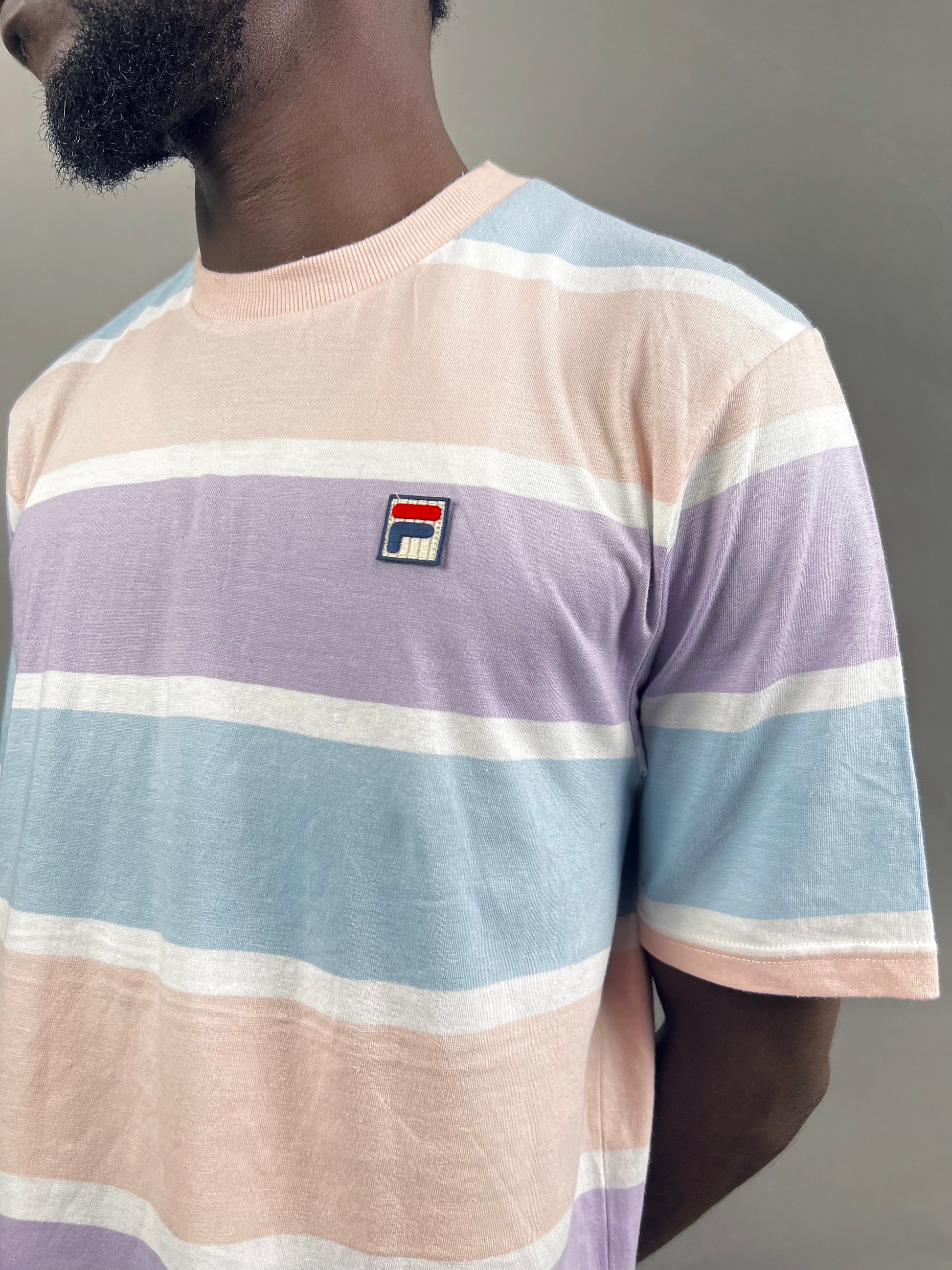 FILA multicolor Horizontal stripe T shirt