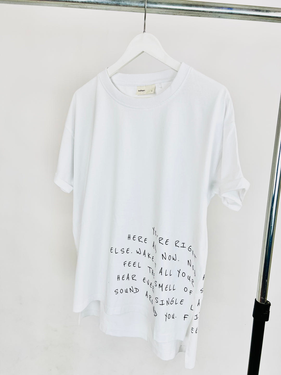 Outhorn Text Print T-shirt in White