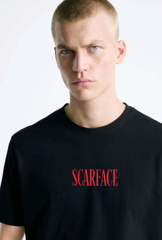 Garm Island Scarface Backprint T-shirt in black