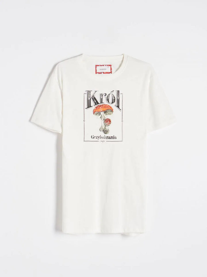 Reserved Kroc T-shirt in white