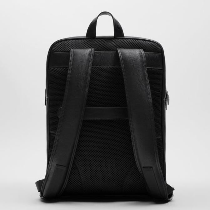 Zara leather laptop online bag