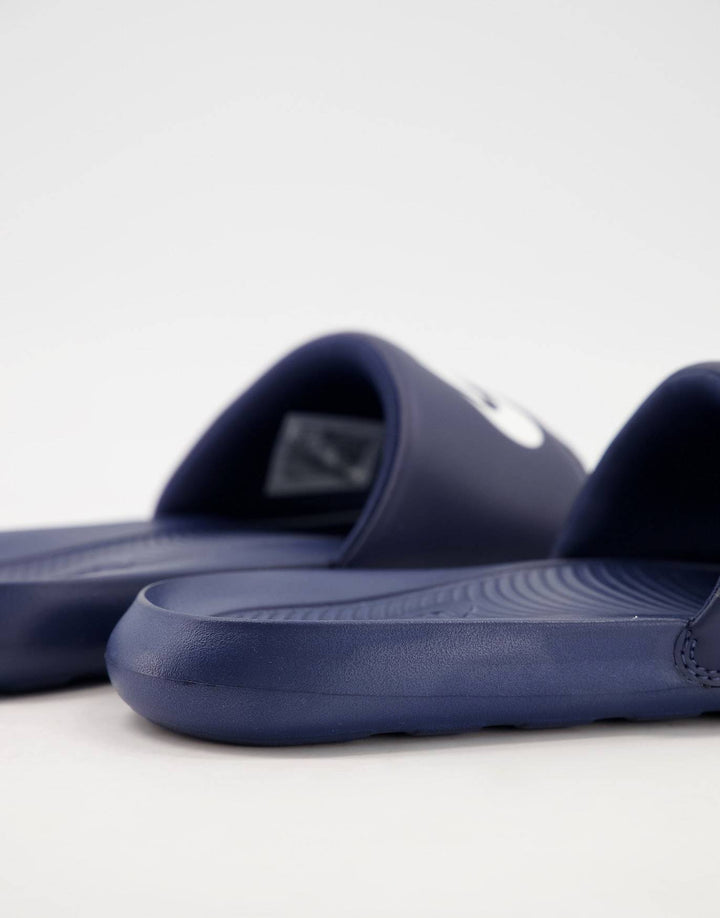 Nike Victori One Sliders in Blue