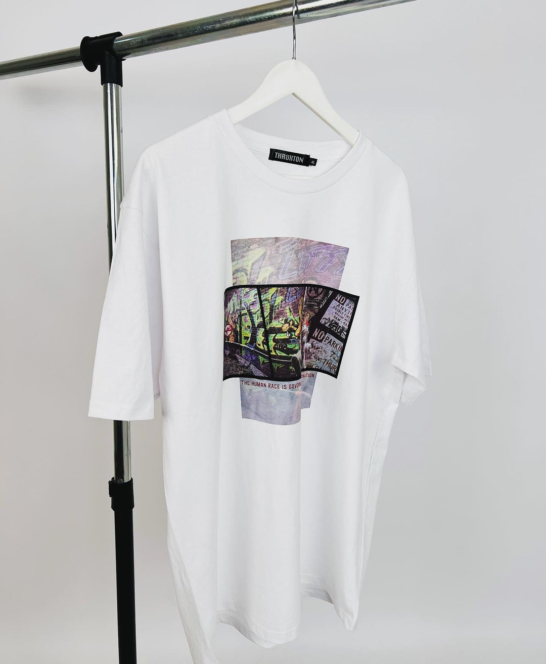 Thruxton Graphic print T-shirt in white