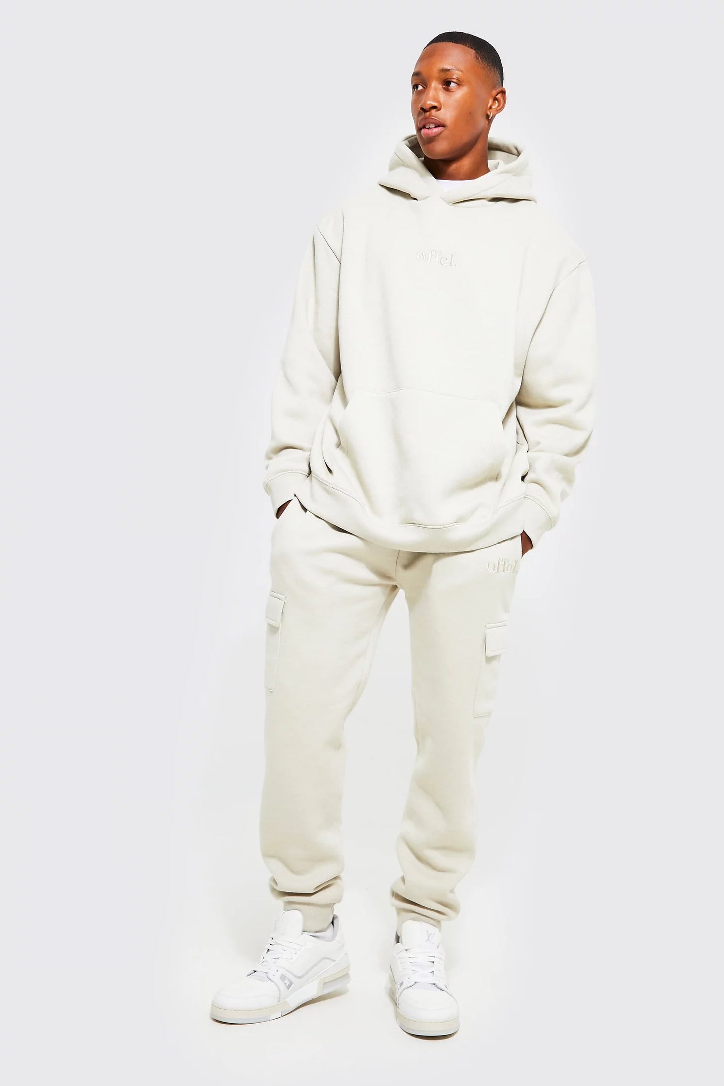 BOOHOOMAN OVERSIZED OFFCL HOODED CARGO TRACKSUIT Garmisland