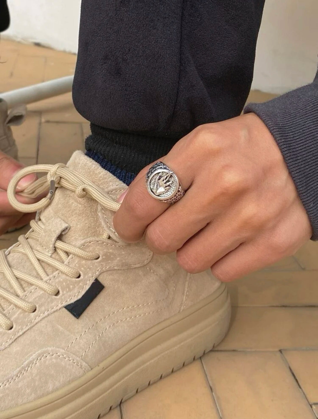 Hand Detail Ring