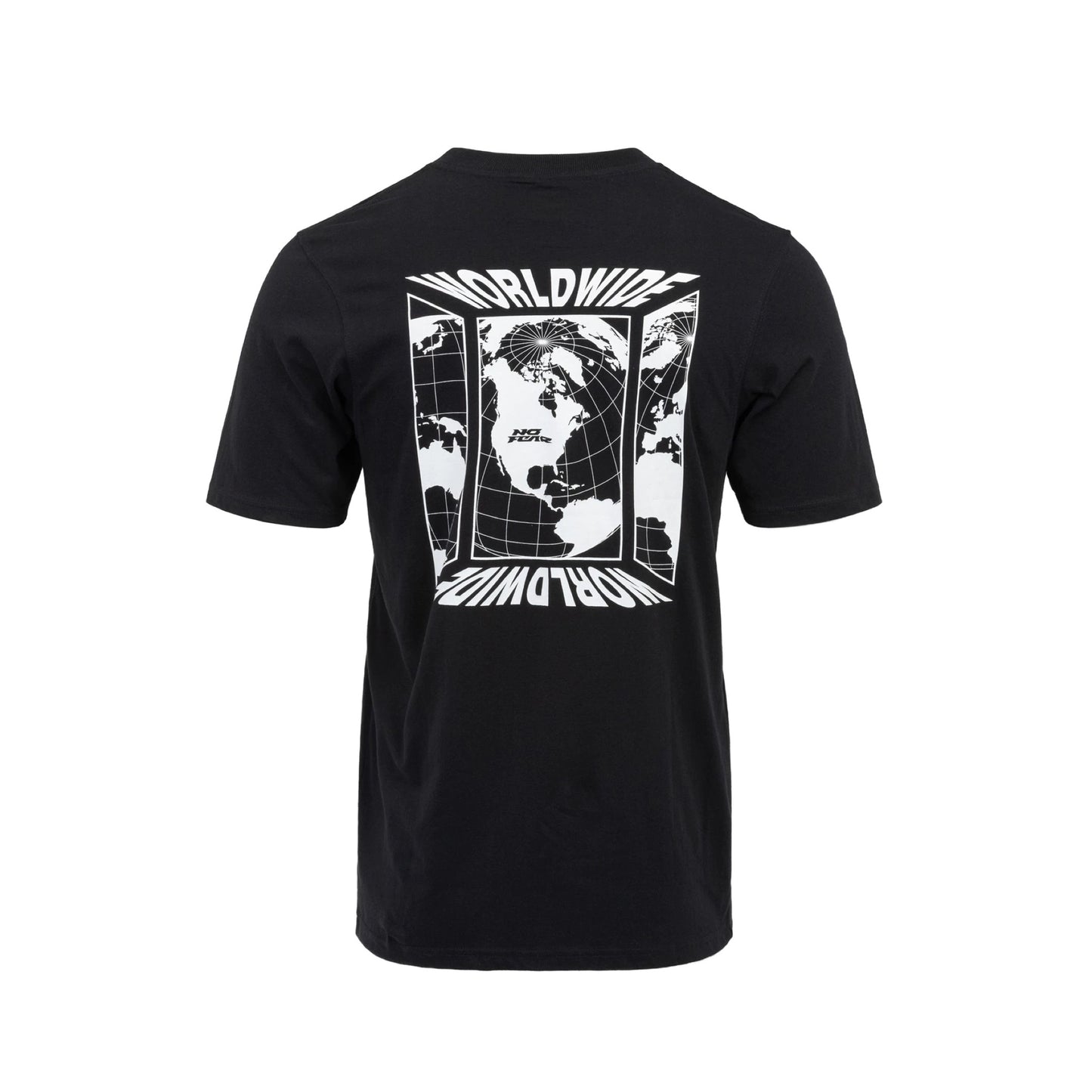 No Fear worldwide Backprint T-shirt in black