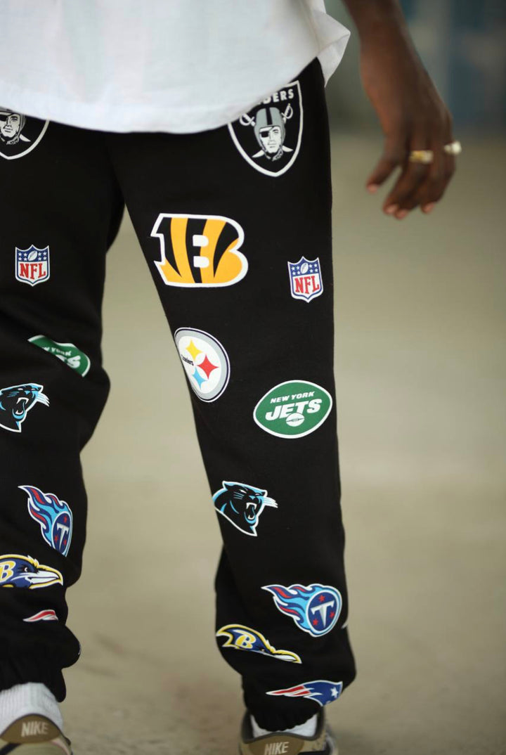 Blow up clothing NFL print jogger pants