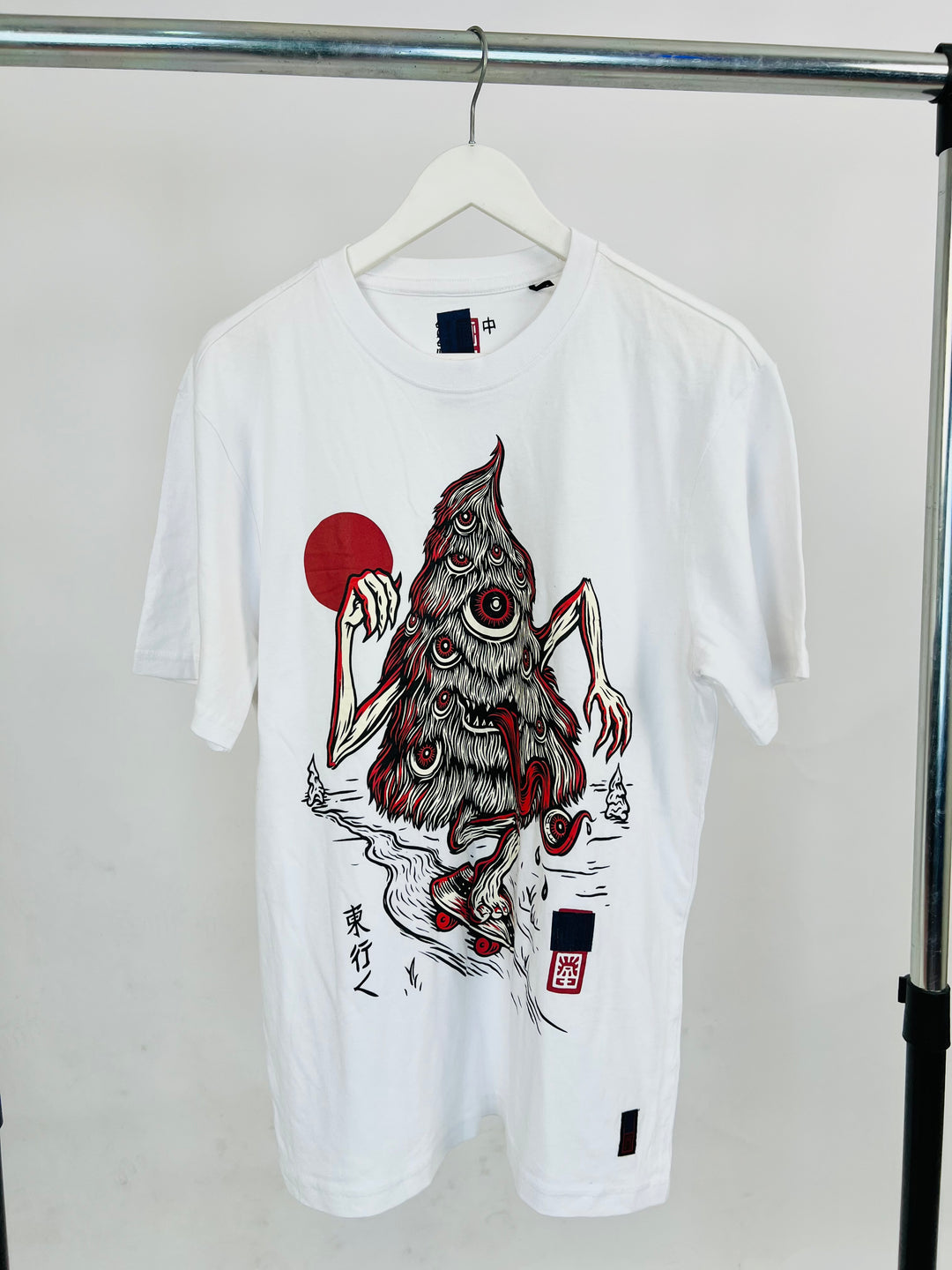 Monster Graphic Print T-shirt in White