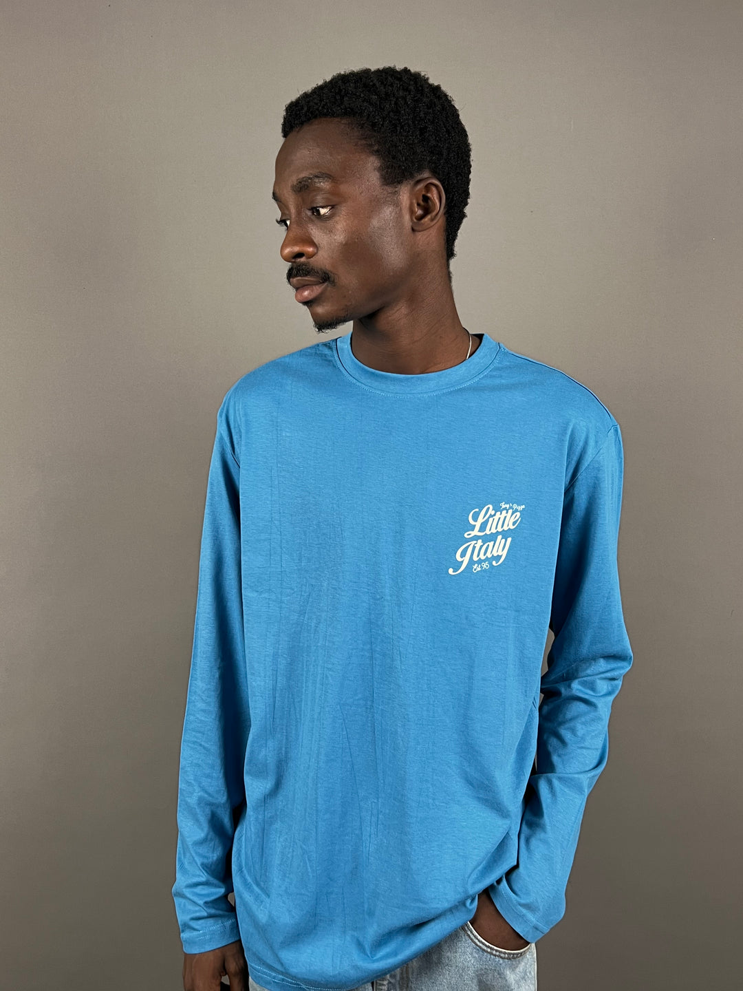 SonnyBono longsleeve print T-shirt in blue