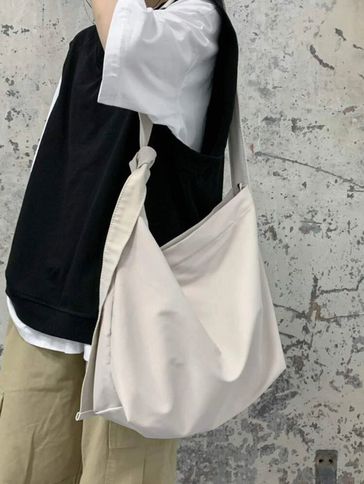 Minimalist Hobo bag in Beige