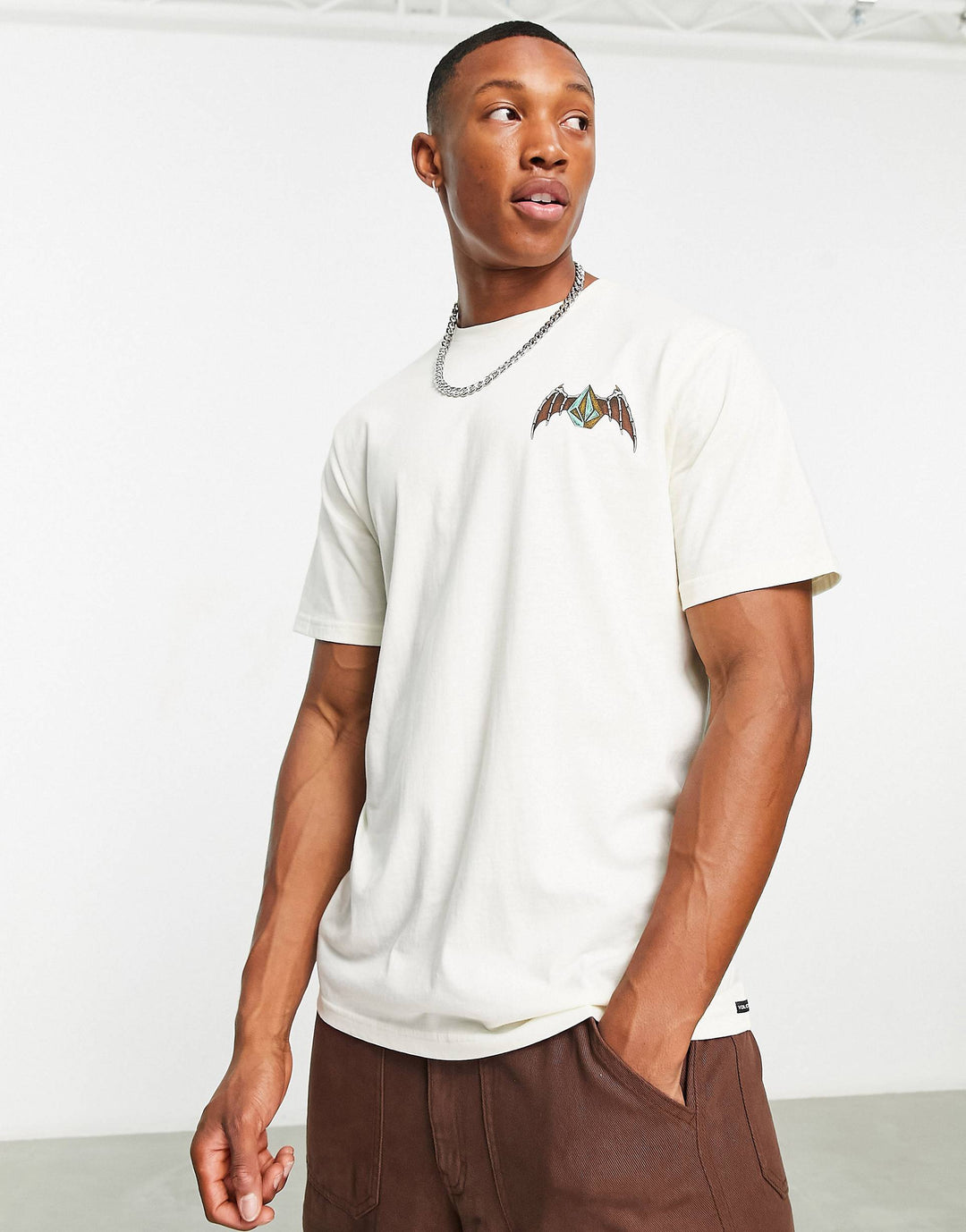 Volcom Hessian t-shirt in off white