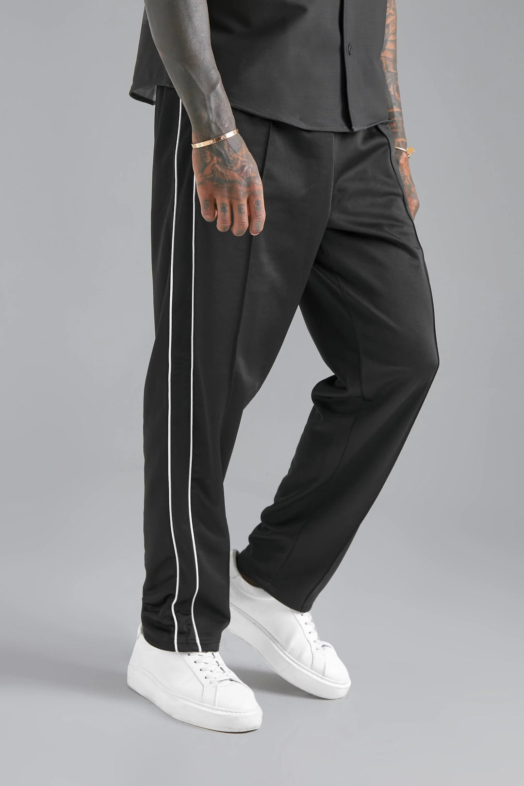 BOOHOOMAN TRICOT WIDE LEG JOGGER