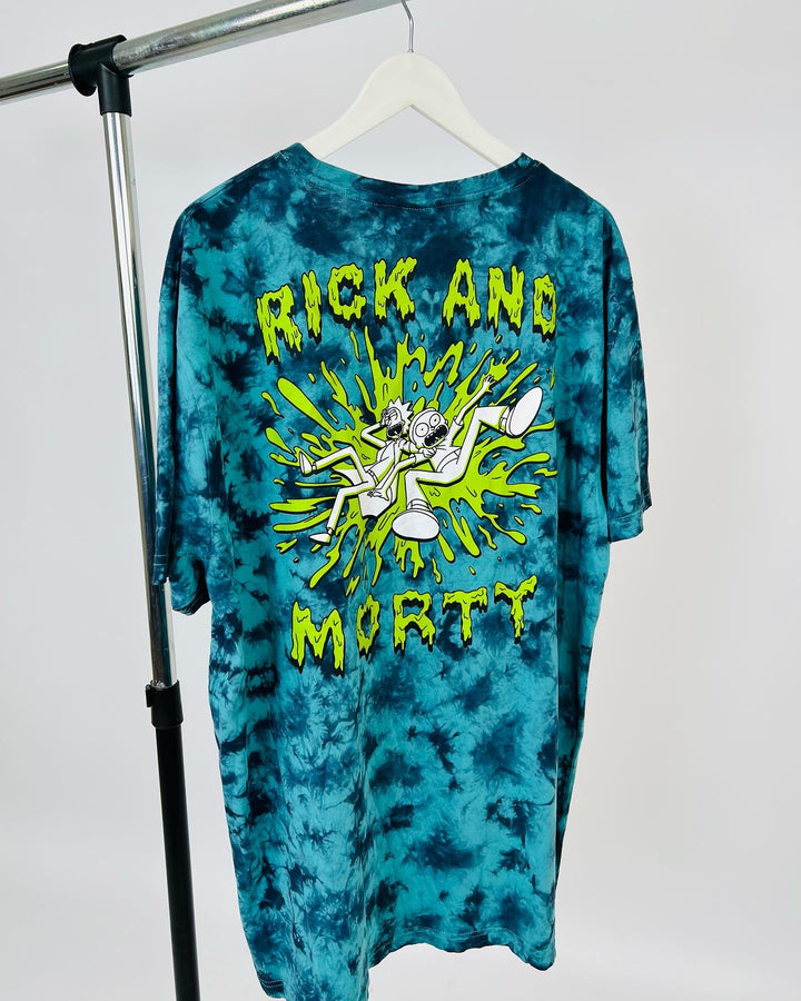 Rick and Morty Graphic Dye Backprint T-shirt
