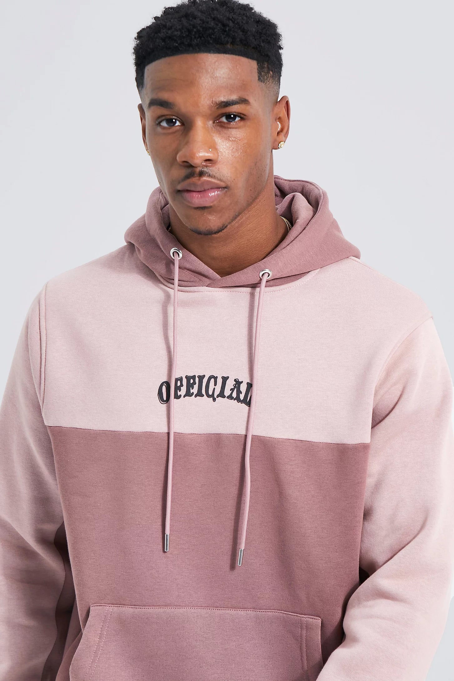 Boohooman sales pink hoodie