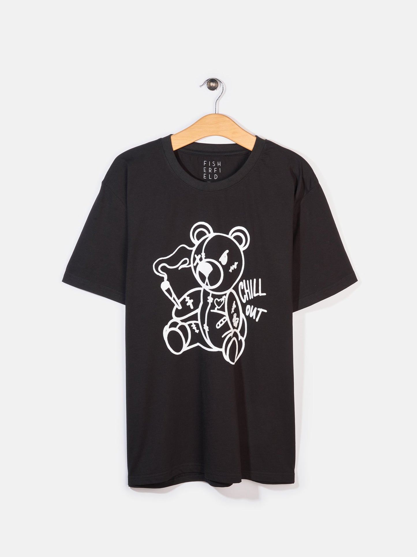 Fisherfield Graphic print T-shirt in black