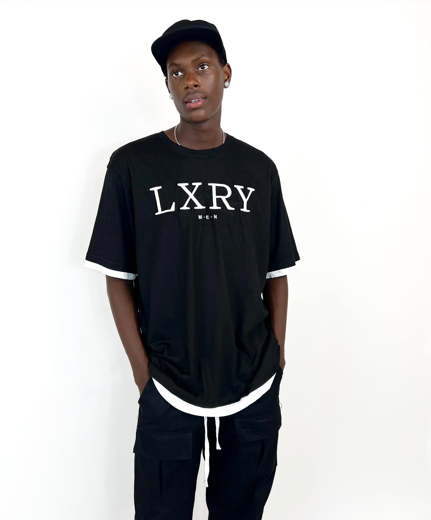 SMOG LXRY T-shirt in black
