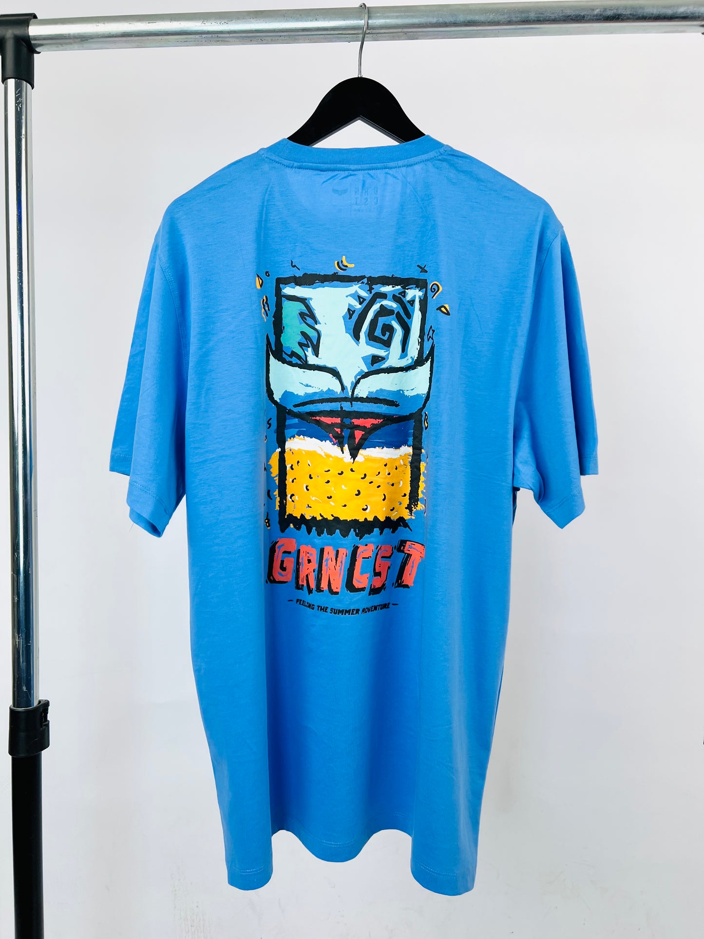 Green Coast Backprint T-shirt in blue