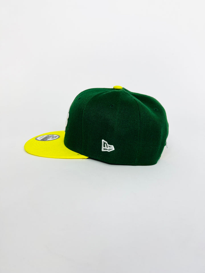 OAKLAND ATHLETICS A'S ON-FIELD NE FLAG NEW ERA 59FIFTY SNAPBACK