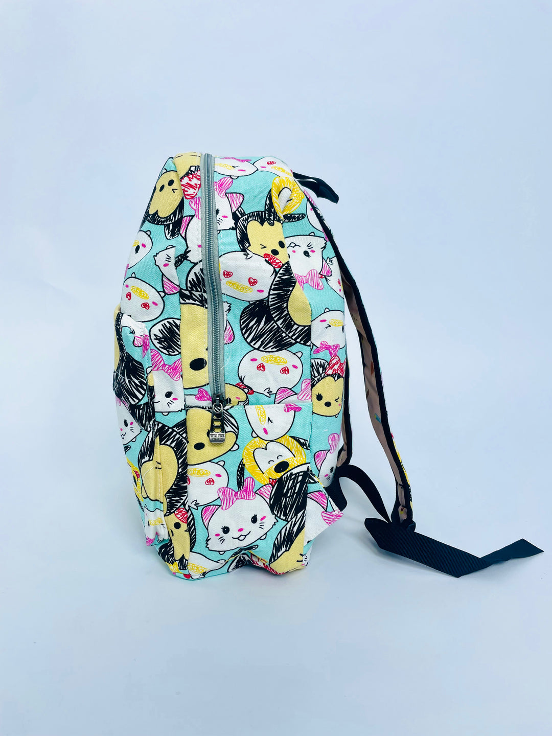 Cartoon Print Multicolour Backpack Bag