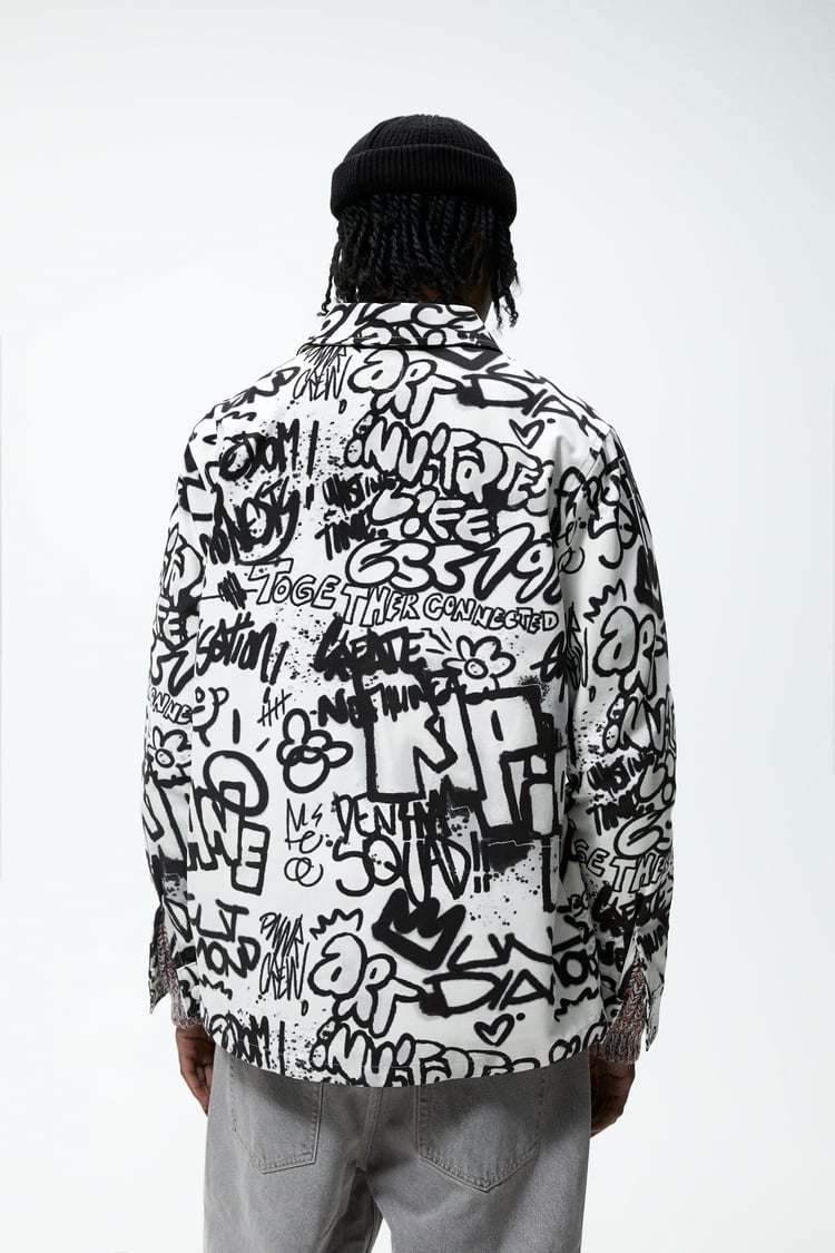 Graffiti hotsell jacket zara