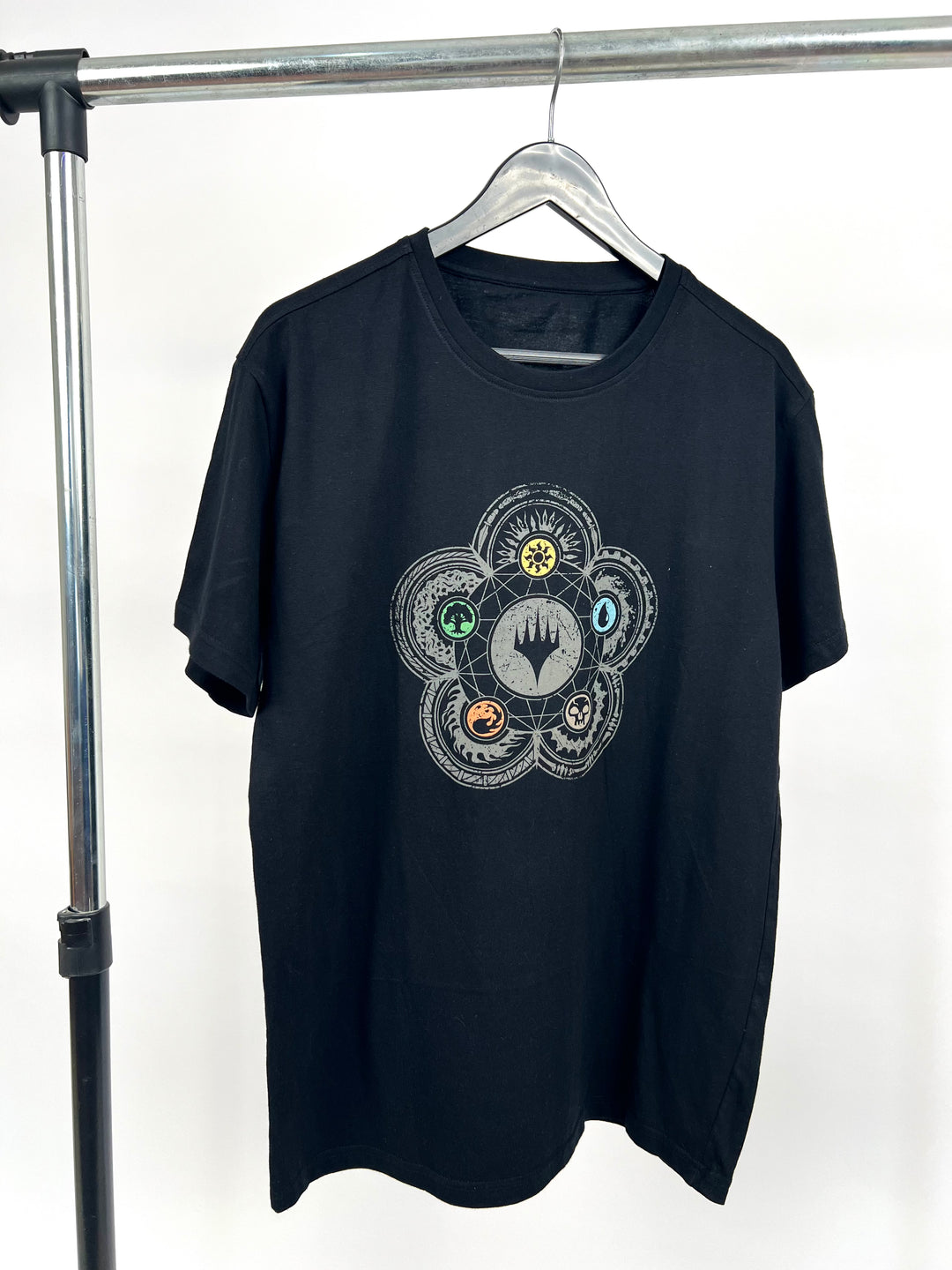 Elements of life symbol t-shirt in black