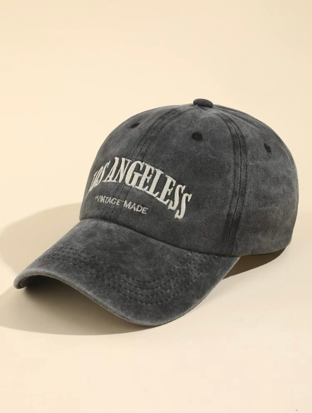 Letter embroidered baseball cap