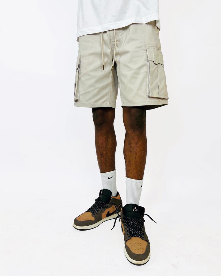 Rivers Cargo Shorts in Beige