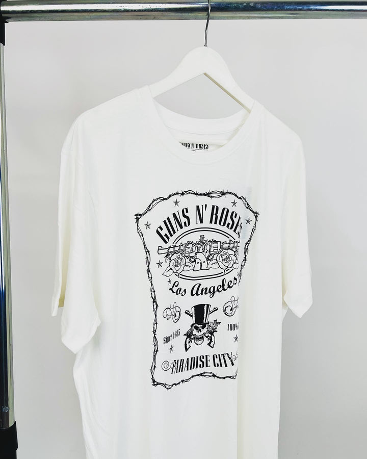 Guns N Roses Print T-shirt in white