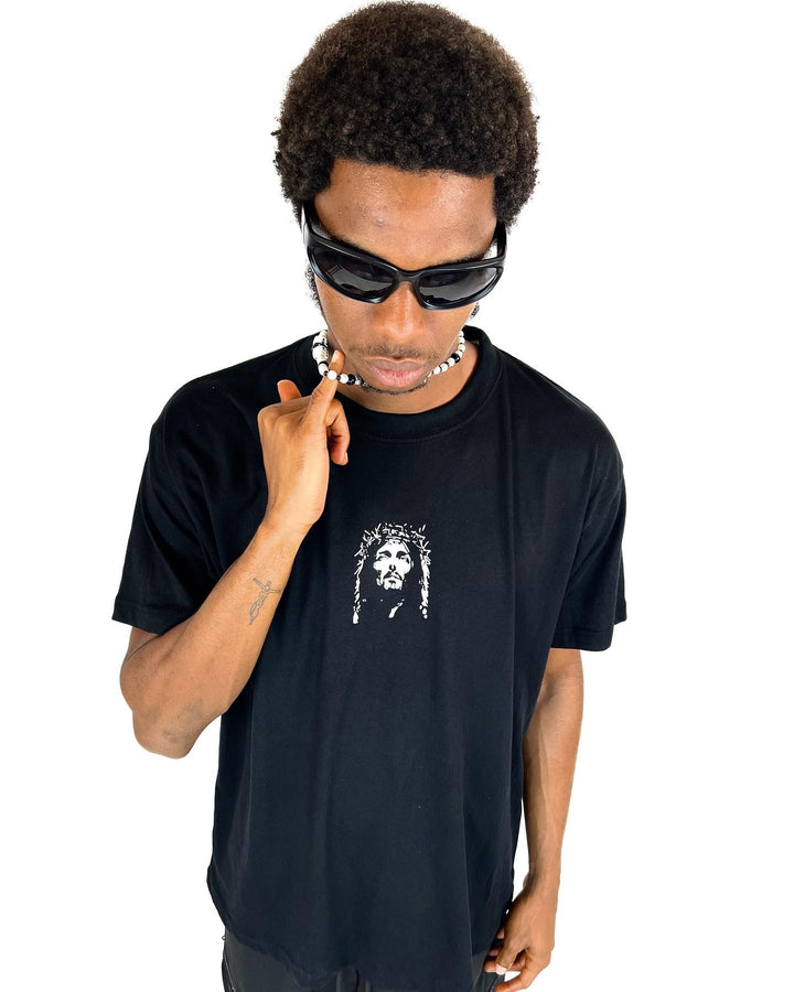 Ye Must be born Again Backprint T-shirt in black