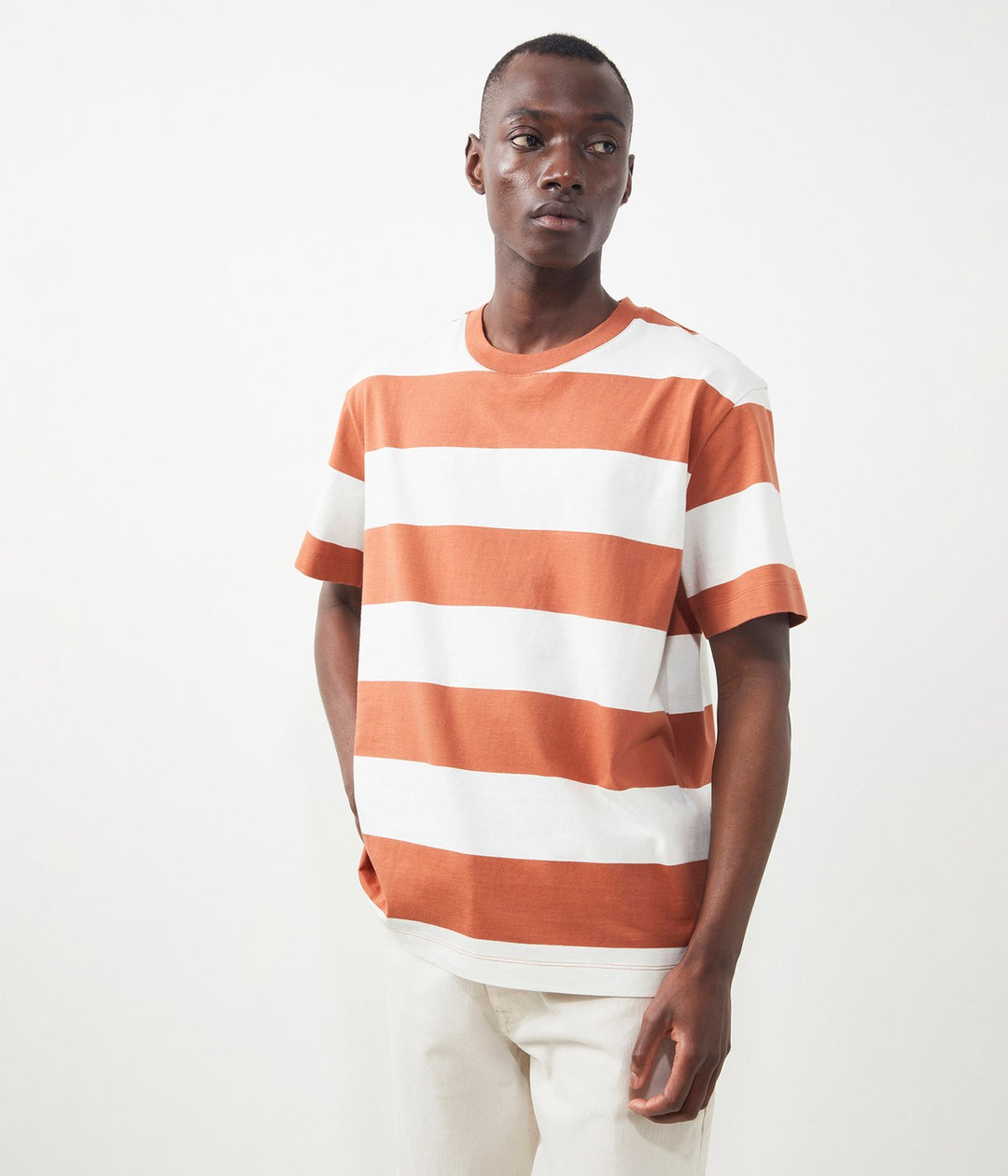 Kappahl Stripete T-shirt in brick