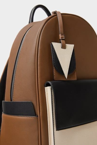 ZARA TRICOLOR BACKPACK BAG