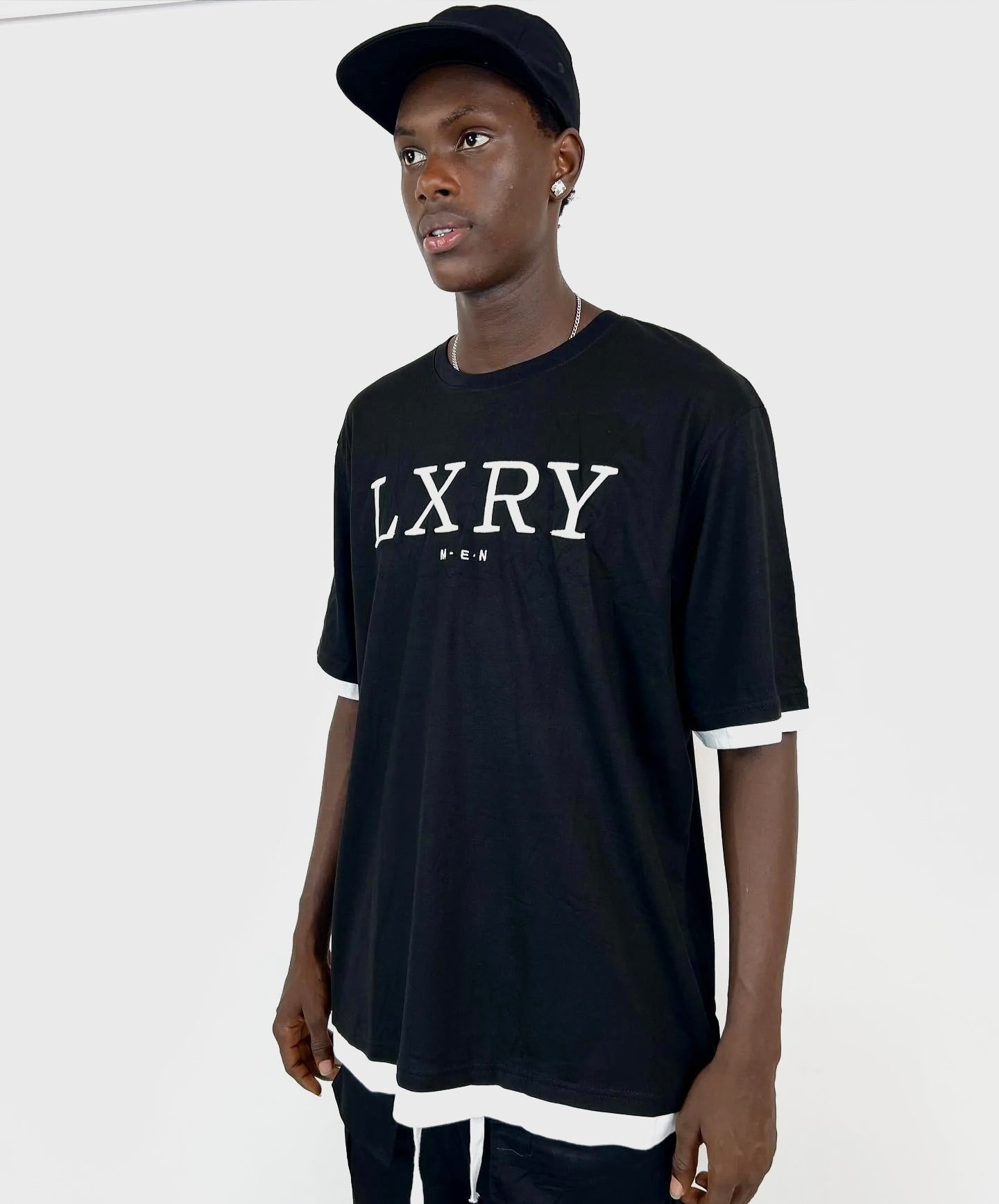 SMOG LXRY T-shirt in black