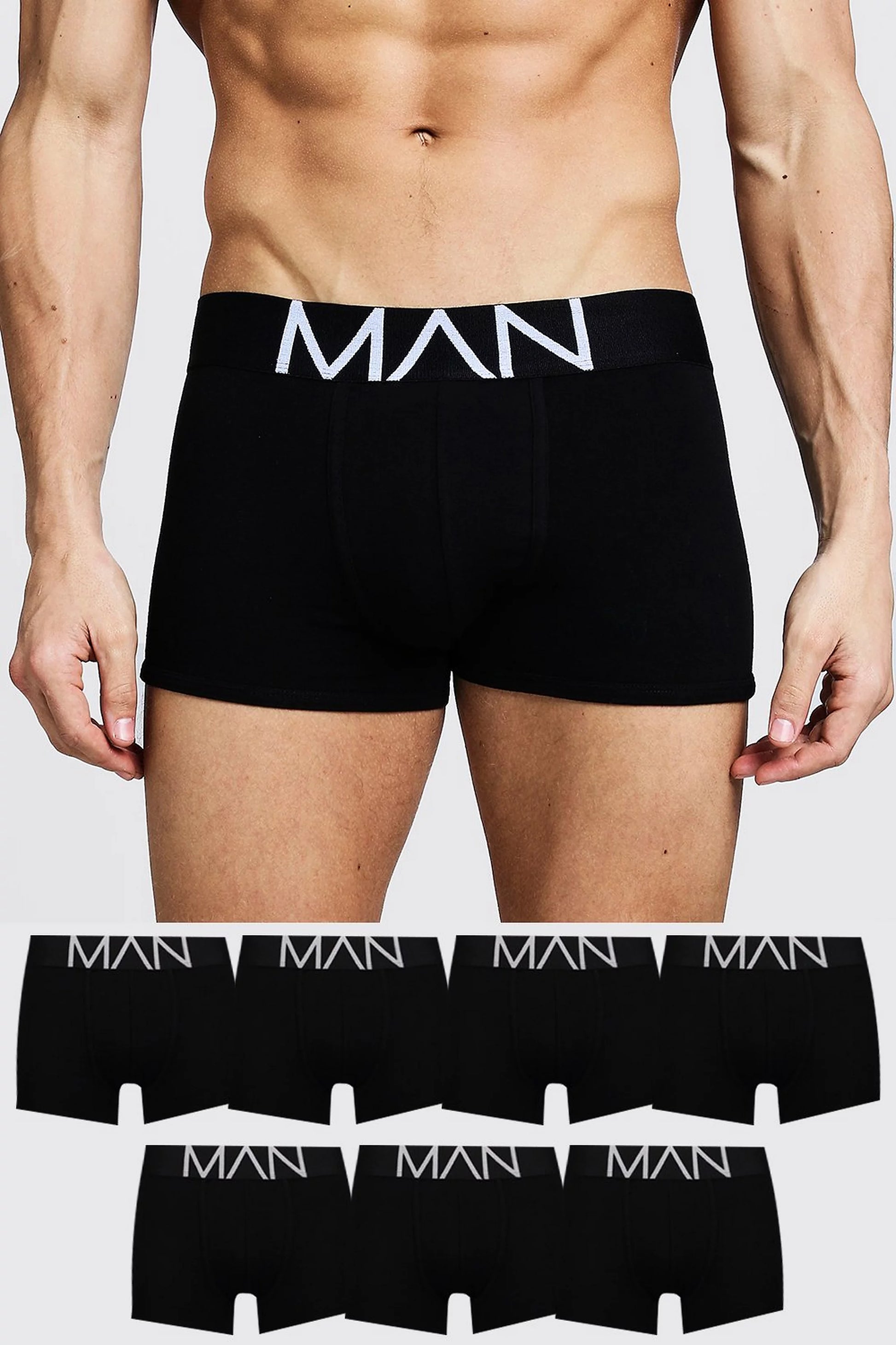 BOOHOOMAN 7 PACK MAN BOXERS TRUNKS Garmisland